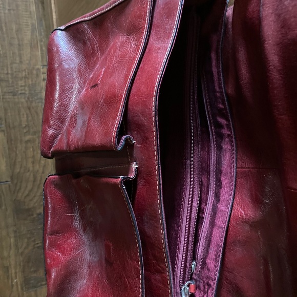 Scarlet with white accent stitching. - Picture 2 of 3